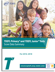 TOEFL Primary and TOEFL Junior Test and Score Data Summary