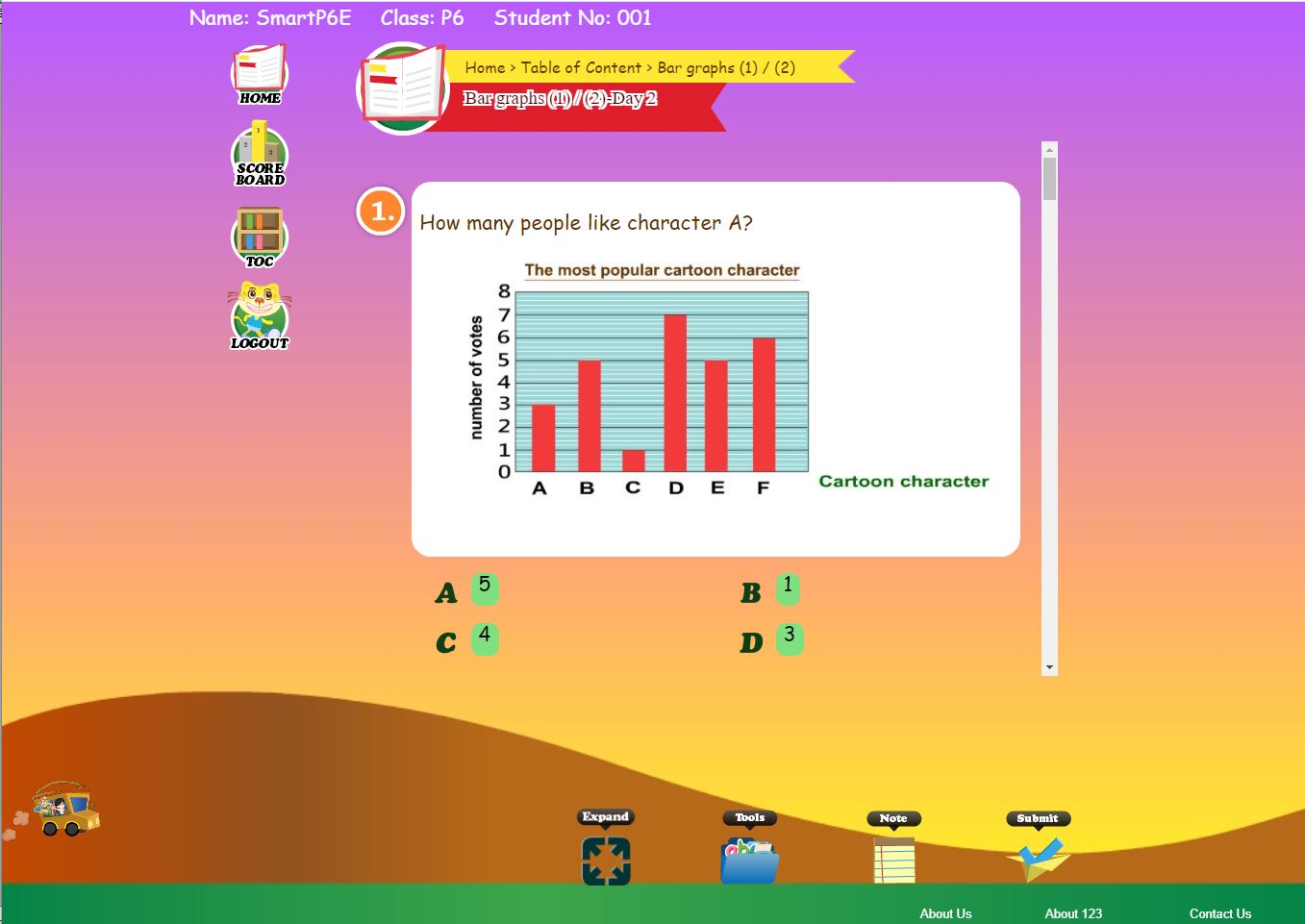 MySmart123 interactive exercises