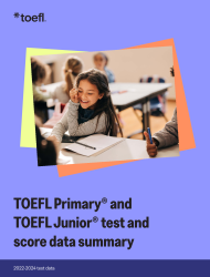 10th Anniversary and 2022-2024 TOEFL Junior Data Report